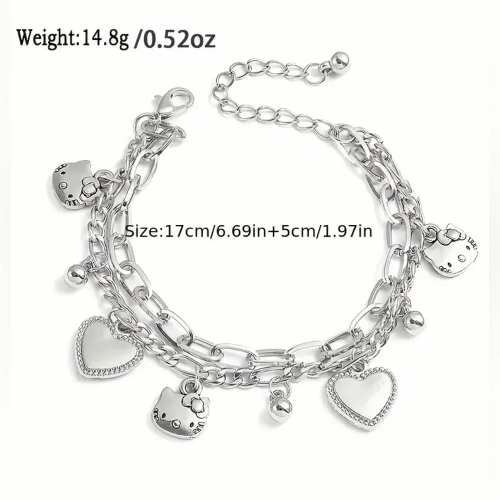 🎀 Hello Kitty Chain Charm Bracelet - Picture 3 of 3